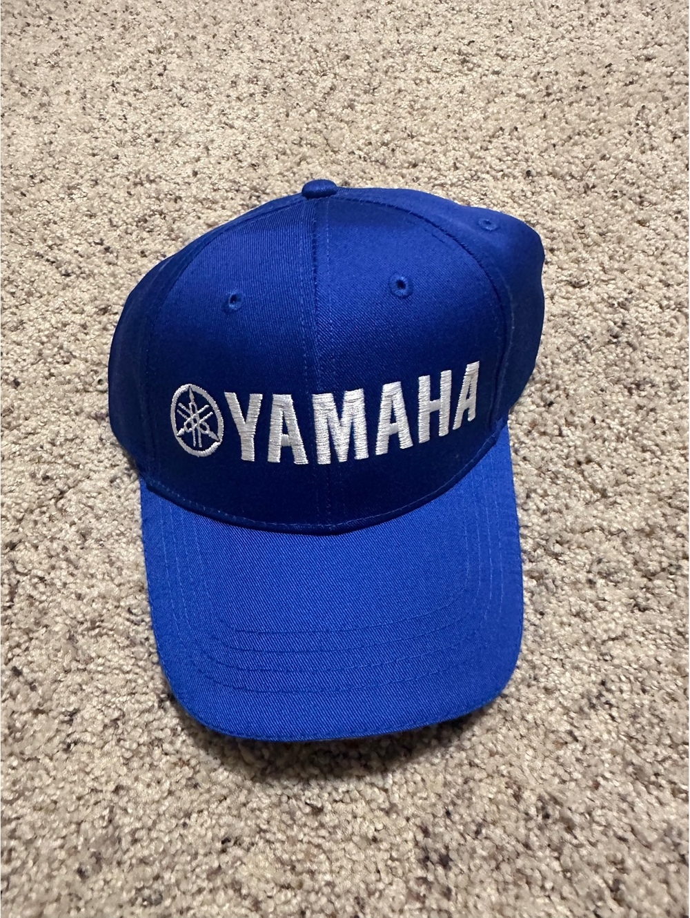 Yamaha Blue Baseball Cap with Embroidered Logo